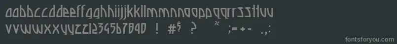 フォントDeadspace – 黒い背景に灰色の文字