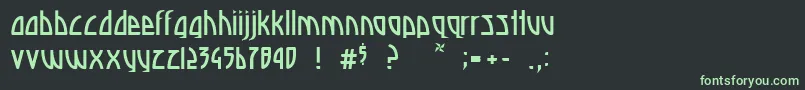 Deadspace Font – Green Fonts on Black Background