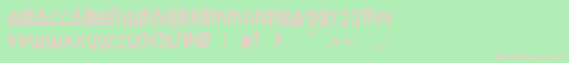 Deadspace Font – Pink Fonts on Green Background