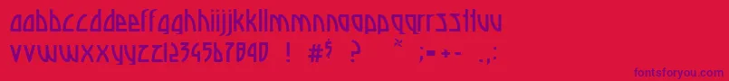 En savoir plus sur la police Deadspace Police Deadspace – polices violettes sur fond rouge