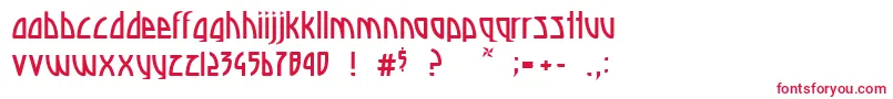 Deadspace Font – Red Fonts on White Background