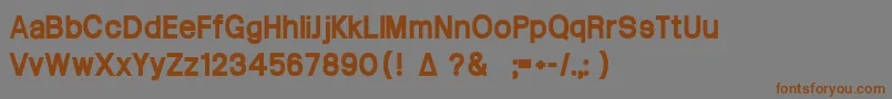 Arctik5 Font – Brown Fonts on Gray Background