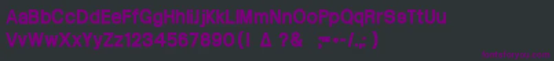 フォントArctik5 – 黒い背景に紫のフォント