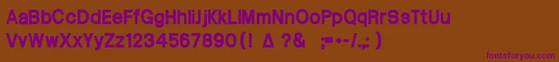 Шрифт Arctik5 – фиолетовые шрифты на коричневом фоне