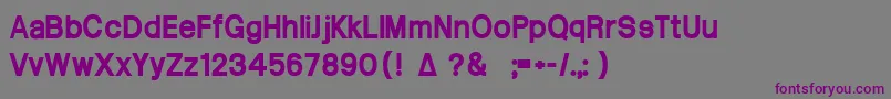 Шрифт Arctik5 – фиолетовые шрифты на сером фоне
