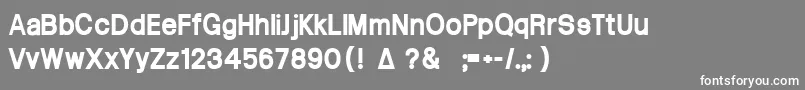 Arctik5 Font – White Fonts on Gray Background