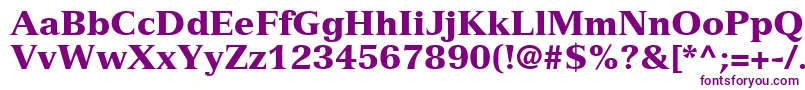 NuanceBlackSsiBlack Font – Purple Fonts on White Background