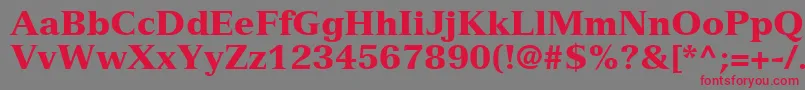 NuanceBlackSsiBlack Font – Red Fonts on Gray Background