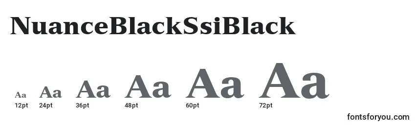 NuanceBlackSsiBlack Font Sizes