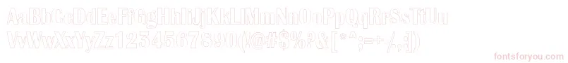 AlbionicnrotlRegular Font – Pink Fonts on White Background