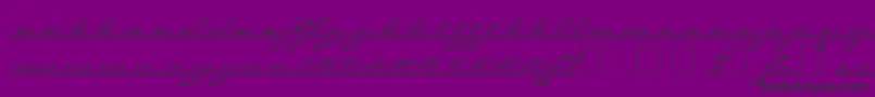 TopSpeedOutline Font – Black Fonts on Purple Background