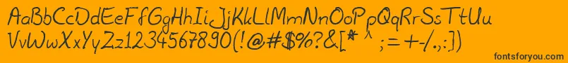 More about JuliusBThyssen Font JuliusBThyssen Font – Black Fonts on Orange Background