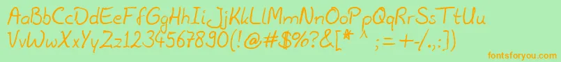 More about JuliusBThyssen Font JuliusBThyssen Font – Orange Fonts on Green Background