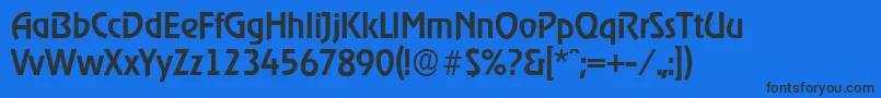 OnstageserialMediumRegular Font – Black Fonts on Blue Background