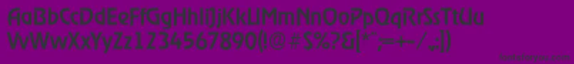 OnstageserialMediumRegular-Schriftart – Schwarze Schriften auf violettem Hintergrund
