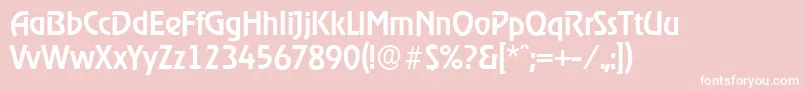 OnstageserialMediumRegular Font – White Fonts on Pink Background