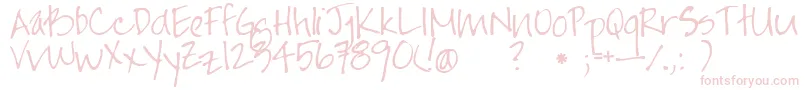 Jayne Print Hand Font – Pink Fonts