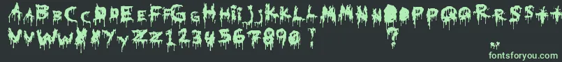 HomicideEffect Font – Green Fonts on Black Background