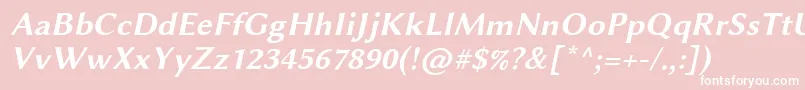 LinbiolinumAbl Font – White Fonts on Pink Background