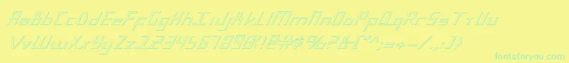 En savoir plus sur la police Blue July 3D Police Blue July 3D – polices vertes sur fond jaune