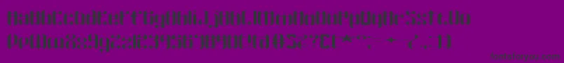 Wyvernww Font – Black Fonts on Purple Background