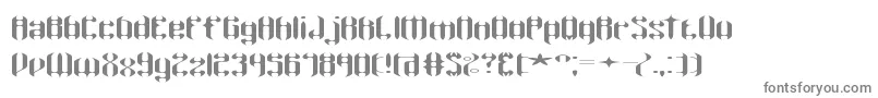 フォントWyvernww – 白い背景に灰色の文字