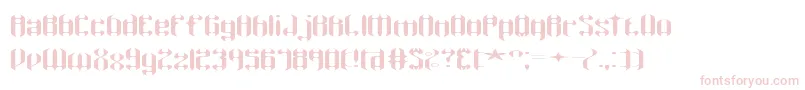 Wyvernww-Schriftart – Rosa Schriften auf weißem Hintergrund