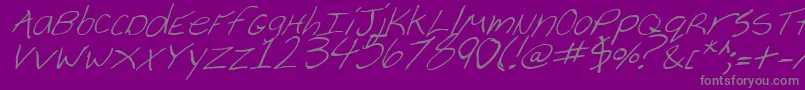 Шрифт CheyenneHandItalic – серые шрифты на фиолетовом фоне