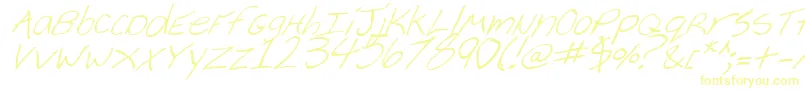 Шрифт CheyenneHandItalic – жёлтые шрифты