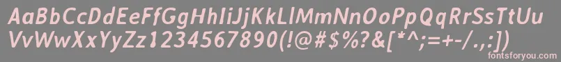 AveriasansBolditalic Font – Pink Fonts on Gray Background