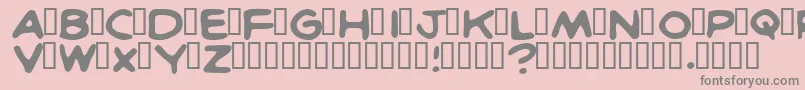 BritcomicsNormal Font – Gray Fonts on Pink Background