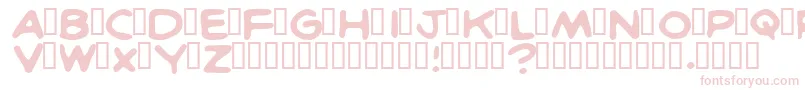 BritcomicsNormal Font – Pink Fonts on White Background