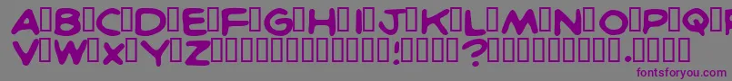 BritcomicsNormal Font – Purple Fonts on Gray Background