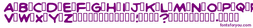 BritcomicsNormal Font – Purple Fonts on White Background