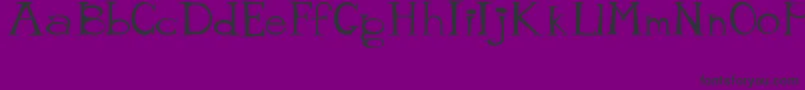 MisterTate Font – Black Fonts on Purple Background