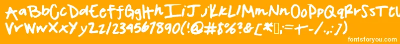 More about Savannahsfont Font Savannahsfont Font – White Fonts on Orange Background