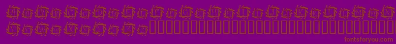 Police Tourbillon – polices brunes sur fond violet