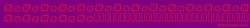 Tourbillon Font – Red Fonts on Purple Background