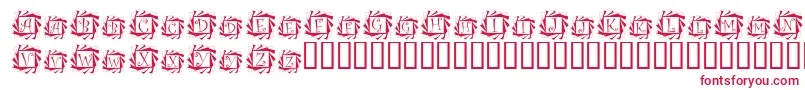 Tourbillon Font – Red Fonts on White Background