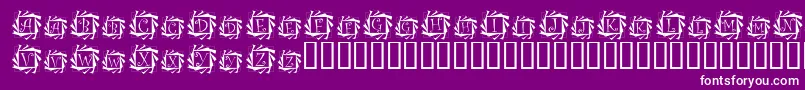 Tourbillon Font – White Fonts on Purple Background