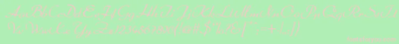 Dahrlin Font – Pink Fonts on Green Background