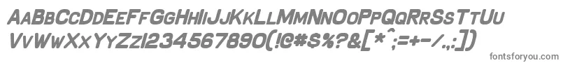 Шрифт SchnaubeltBoldItalic – серые шрифты на белом фоне