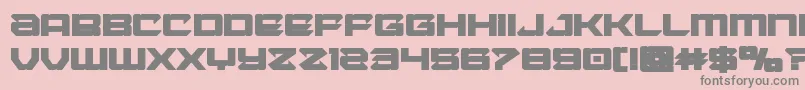 Laserwolfbold-Schriftart – Graue Schriften auf rosa Hintergrund