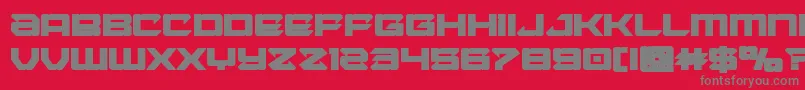 fuente Laserwolfbold – Fuentes Grises Sobre Fondo Rojo