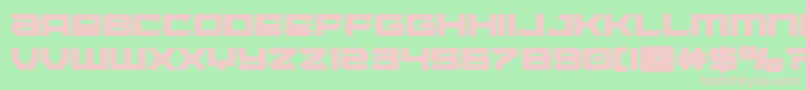 Laserwolfbold Font – Pink Fonts on Green Background