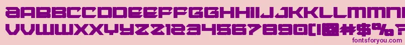 Laserwolfbold Font – Purple Fonts on Pink Background