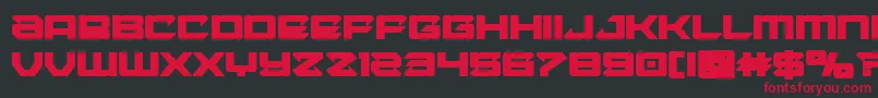 Laserwolfbold Font – Red Fonts on Black Background