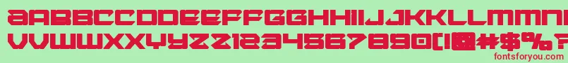 Laserwolfbold Font – Red Fonts on Green Background