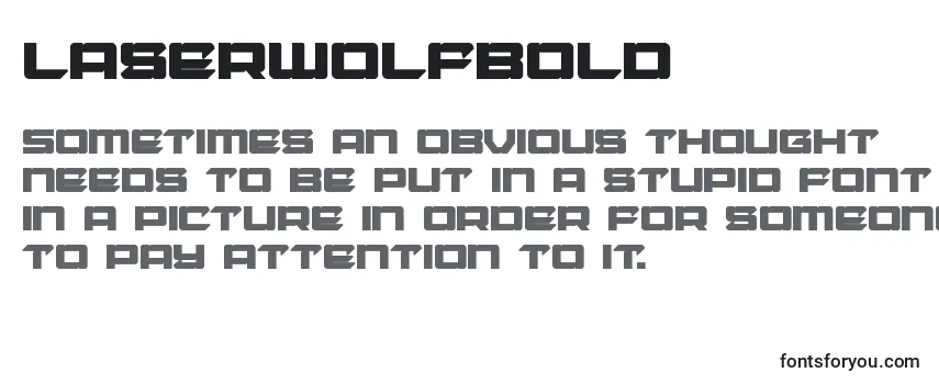 Обзор шрифта Laserwolfbold