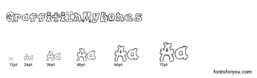 GraffitiInMyBones Font Sizes